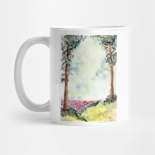 Vintage Dreamy Forest Landscape Painting Mug